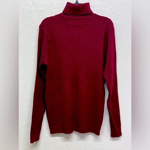 𝅺men’s Turtleneck Knit Cable Sweater (Unisex) Size S - Picture 3 of 5